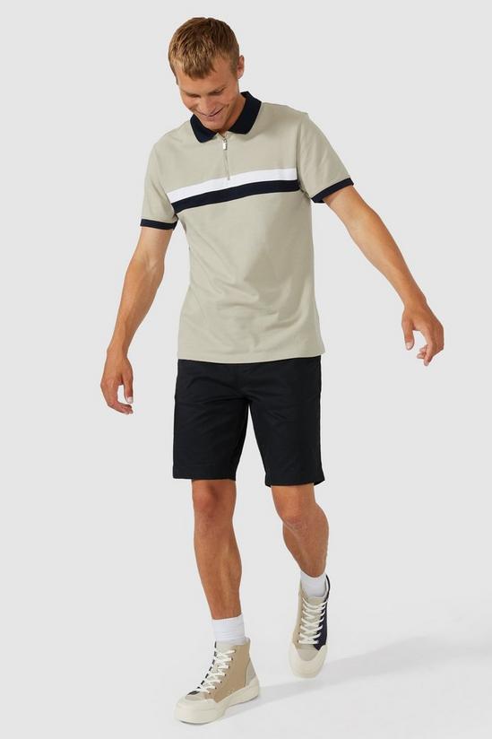 Red Herring Chest Stripe Cut & Sew Polo 1