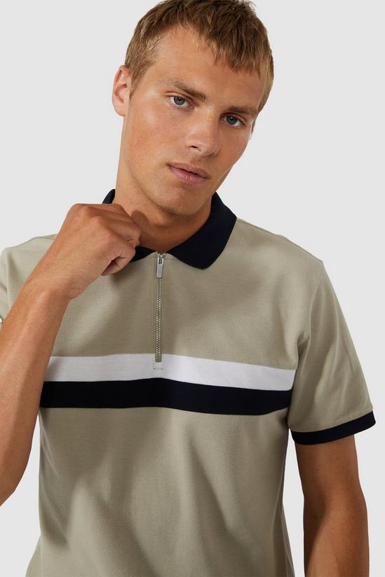 Red Herring Chest Stripe Cut & Sew Polo 2