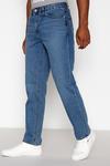 Red Herring Blue Mid Wash Straight Fit Jeans thumbnail 1