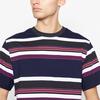Red Herring Navy Variegated Striped Cotton T-Shirt thumbnail 2