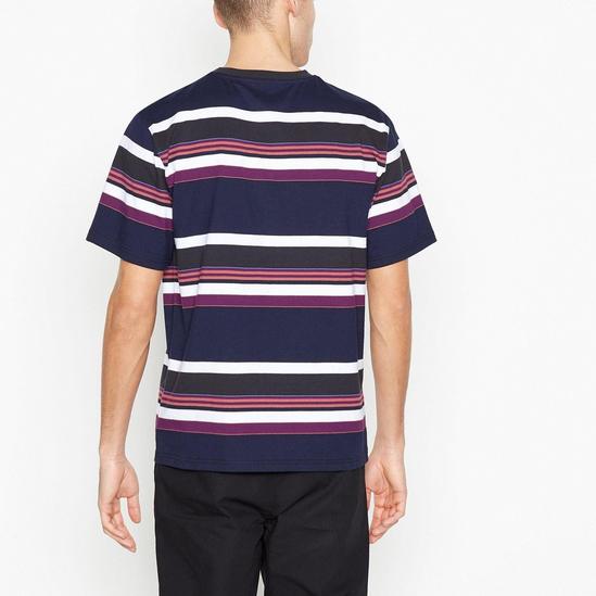 Red Herring Navy Variegated Striped Cotton T-Shirt 3