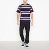 Red Herring Navy Variegated Striped Cotton T-Shirt thumbnail 4