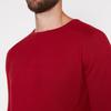 Red Herring Wine Ribbed Front Cotton Jumper thumbnail 2