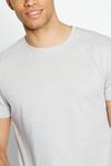 Red Herring Light Grey Space Dye Slim Fit Cotton T-Shirt thumbnail 1