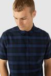 Red Herring Short Sleeve Blue Large Scale Check thumbnail 2