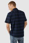 Red Herring Short Sleeve Blue Large Scale Check thumbnail 3