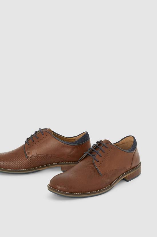 Red Herring Perforated Vamp Leather Derby 2