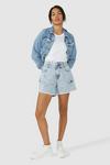 Red Herring Relaxed Fit Denim Shorts thumbnail 4