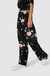 Red Herring Large Scale Floral Print Co-ord Pants thumbnail 2