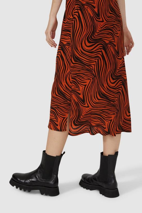 Red Herring Zebra Print Bias Cut Slip Dress 2