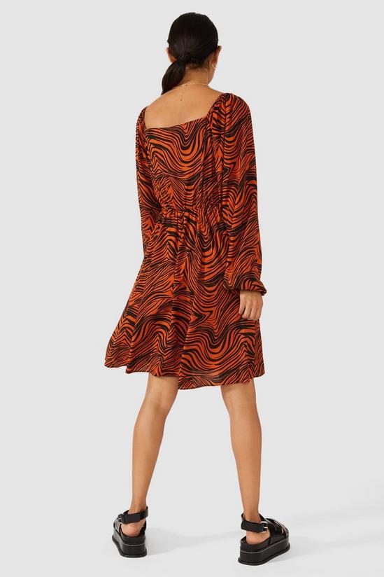 Red Herring Zebra Print Easy Fit & Flare Dress 3