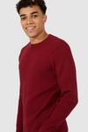 Red Herring Pure Cotton Basket Weave Jumper thumbnail 1