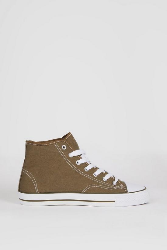 Red Herring Canvas Hi Top Trainers 1
