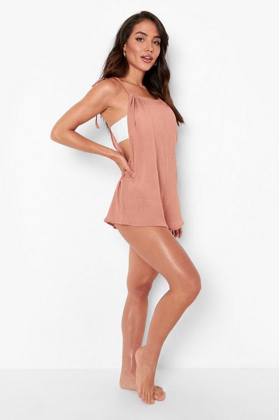 boohoo Cheesecloth Strappy Oversized Playsuit 3