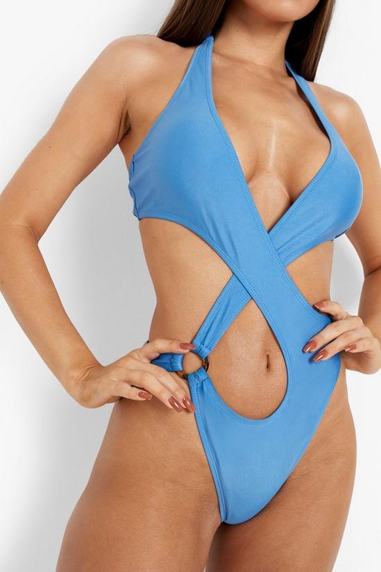 boohoo Cut Out Ring Detail Swimsuit 4