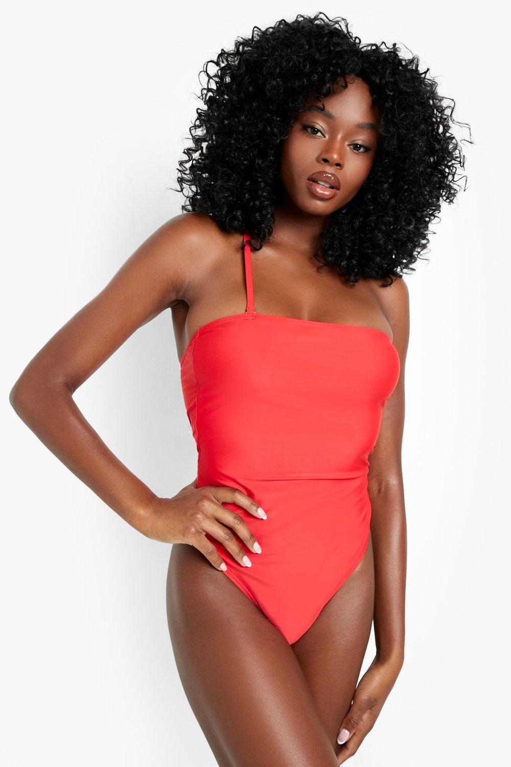 Essentials Bandeau Strap Recycled Swimsuit