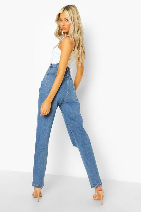 boohoo Tall Classic High Rise Distressed Mom Jeans 2