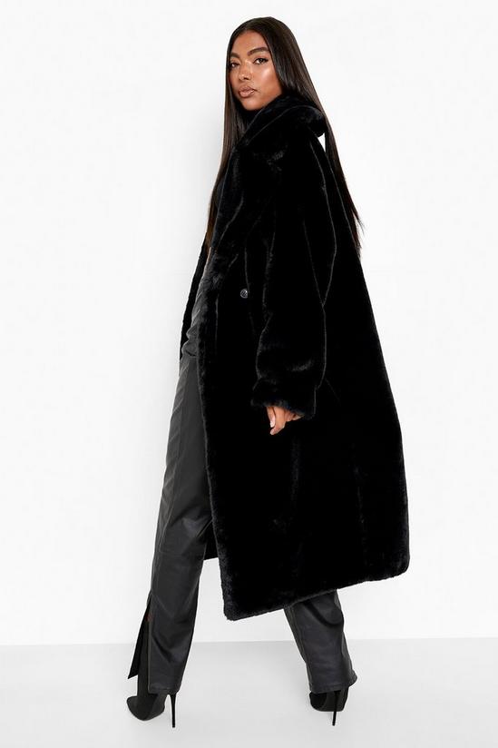 boohoo Tall Luxe Faux Fur Longline Coat 2