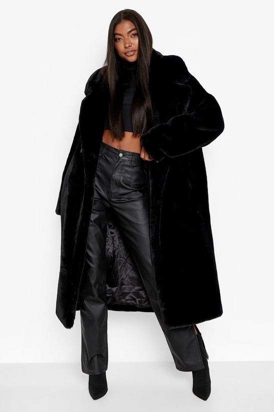 boohoo Tall Luxe Faux Fur Longline Coat 3