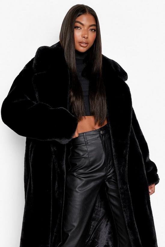 boohoo Tall Luxe Faux Fur Longline Coat 4