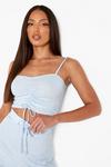 boohoo Tall Crop Top And Wide Leg Trouser Co-Ord thumbnail 4