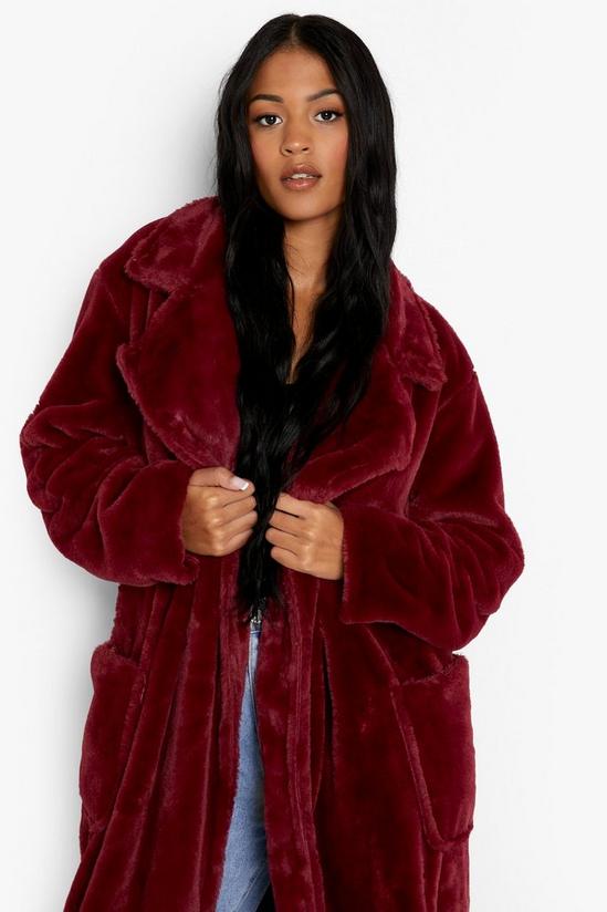 boohoo Tall Longline Faux Fur Coat 4
