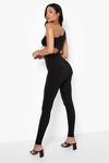 boohoo Tall Cut Out One Shoulder Slinky Jumpsuit thumbnail 2