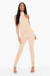boohoo Tall Halter Neck Fitted Jumpsuit thumbnail 1