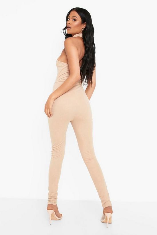 boohoo Tall Halter Neck Fitted Jumpsuit 2