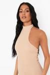 boohoo Tall Halter Neck Fitted Jumpsuit thumbnail 4