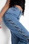 boohoo Tall Lace Up Side Straight Leg Jeans thumbnail 4