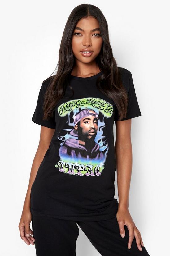 boohoo Tall Tupac Licensed T-Shirt 1