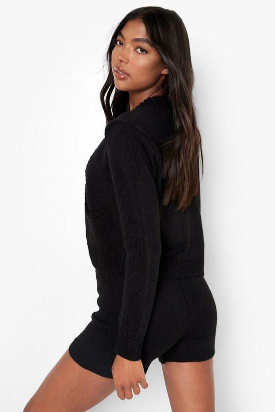 boohoo Tall Cardigan & Shorts Knitted Co-Ord 2
