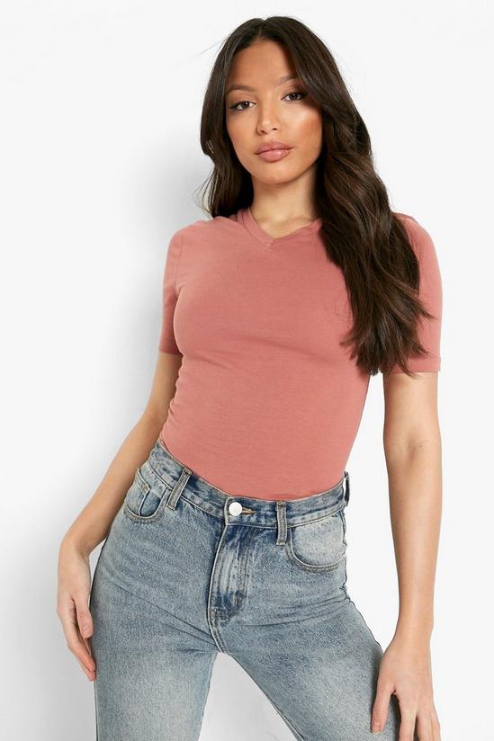 boohoo Tall Basic V-neck Fitted T-shirt 4