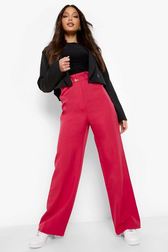 boohoo Tall Woven Paperbag Trouser 3