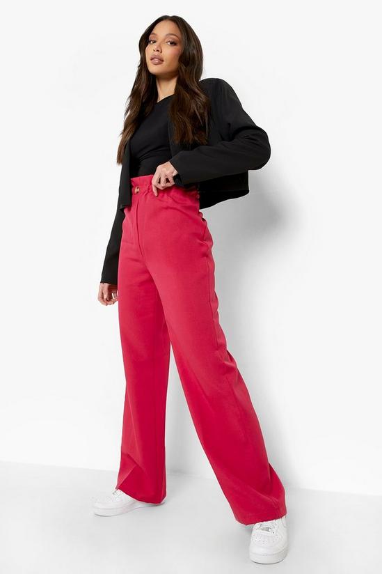 boohoo Tall Woven Paperbag Trouser 4