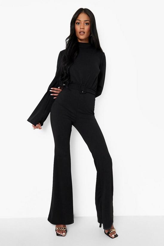 boohoo Tall High Neck Belted Jumpsuit 3