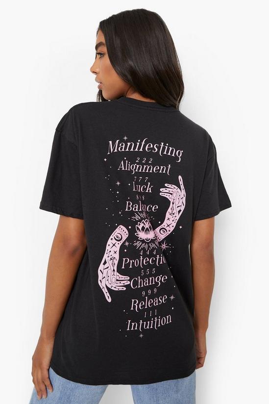 boohoo Tall Manifesting Back Print T-shirt 1