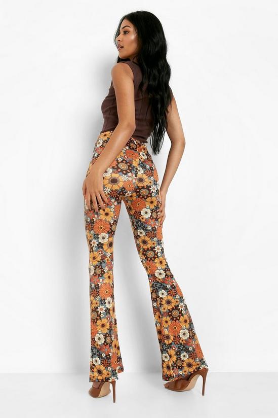 boohoo Tall 70s Floral Print Flares 2
