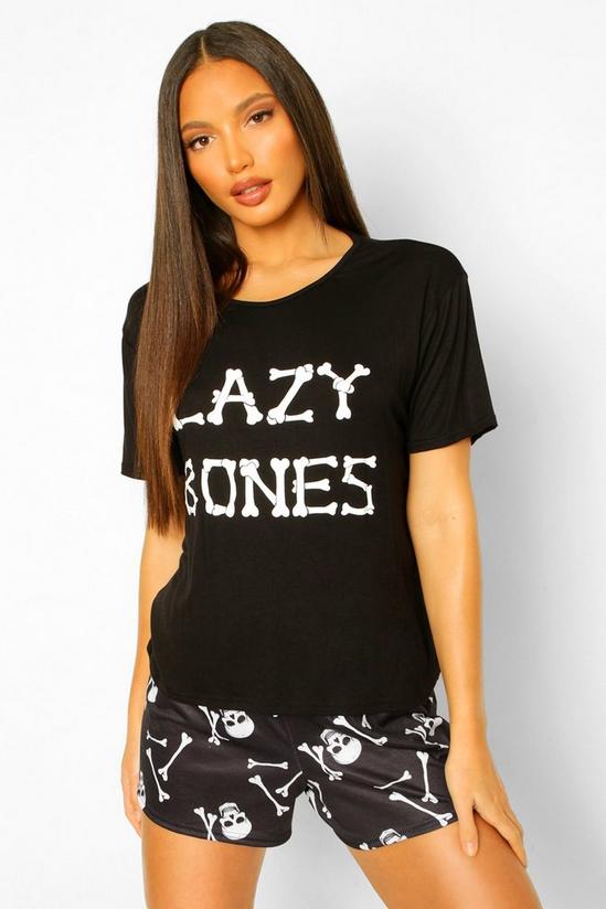 boohoo Tall Halloween 'Lazy Bones' Pyjama Set 4