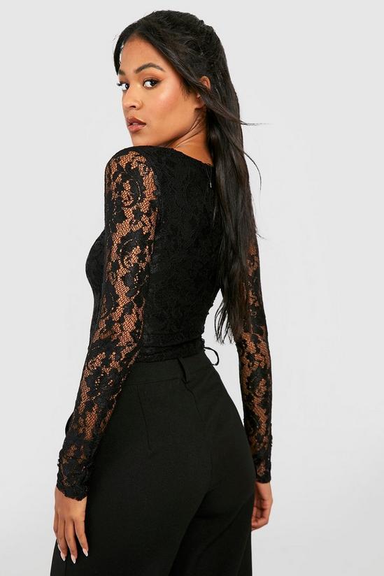 boohoo Tall Lace Long Sleeved Bodysuit 2
