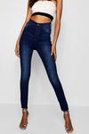 boohoo Tall Basics High Rise 5 Pocket Skinny Jeans thumbnail 4