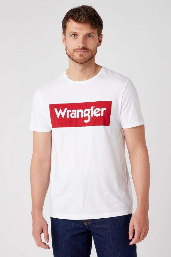 Wrangler Wr Ss Logo Tee White 1