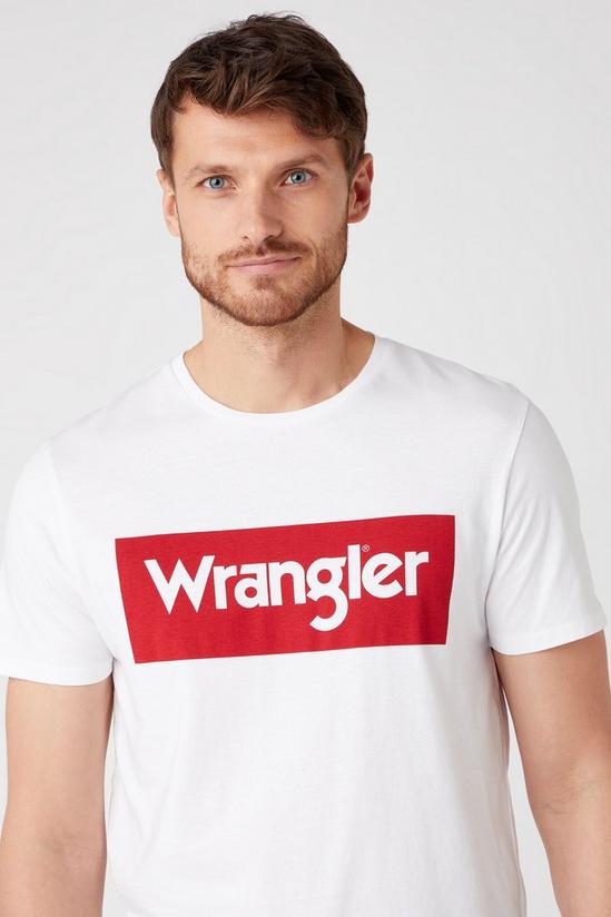 Wrangler Wr Ss Logo Tee White 2