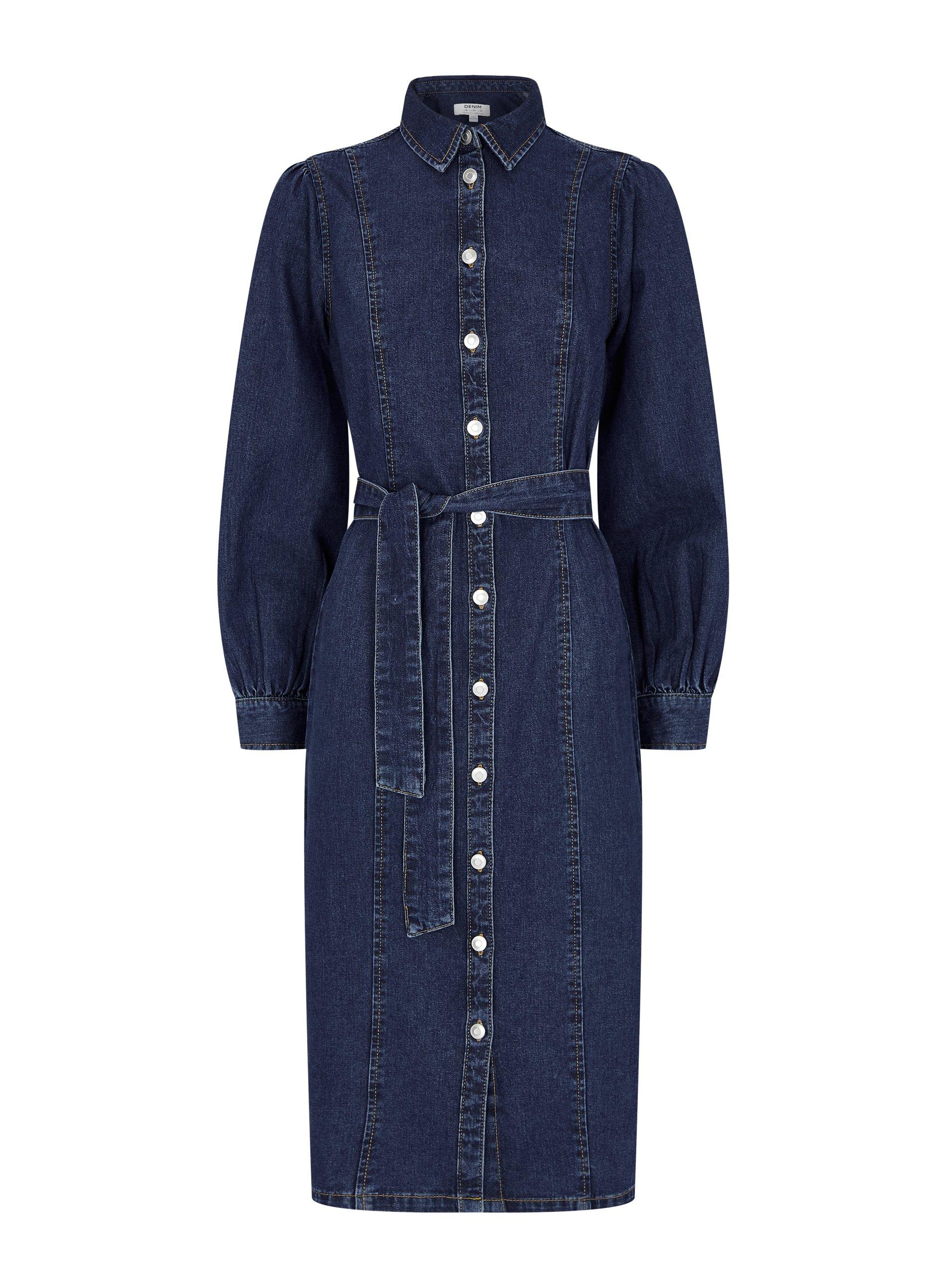 Dorothy perkins indigo sales denim shirt dress