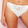 Gorgeous Ivory Satin And Lace Ruby Thong thumbnail 2