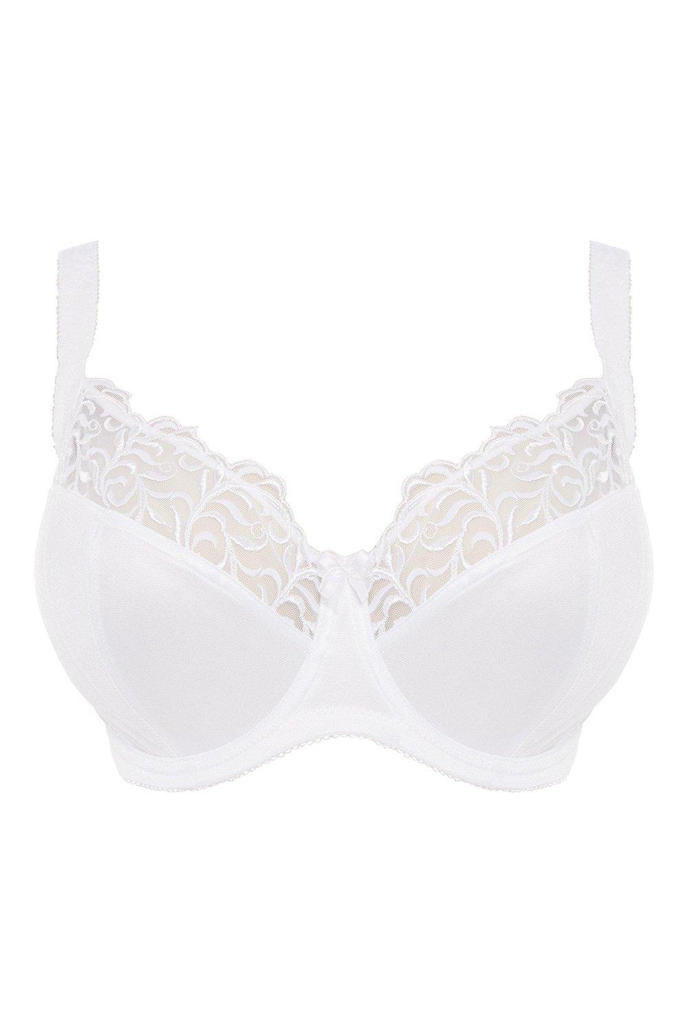 DEBENHAMS GORGEOUS WHITE Gilda Bra Size 42F Underwired Unpadded