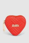 Faith Quilted Heart Coin Purse thumbnail 1