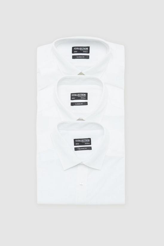 Debenhams 3 Pack Short Sleeve Plain Classic Fit Shirt 1