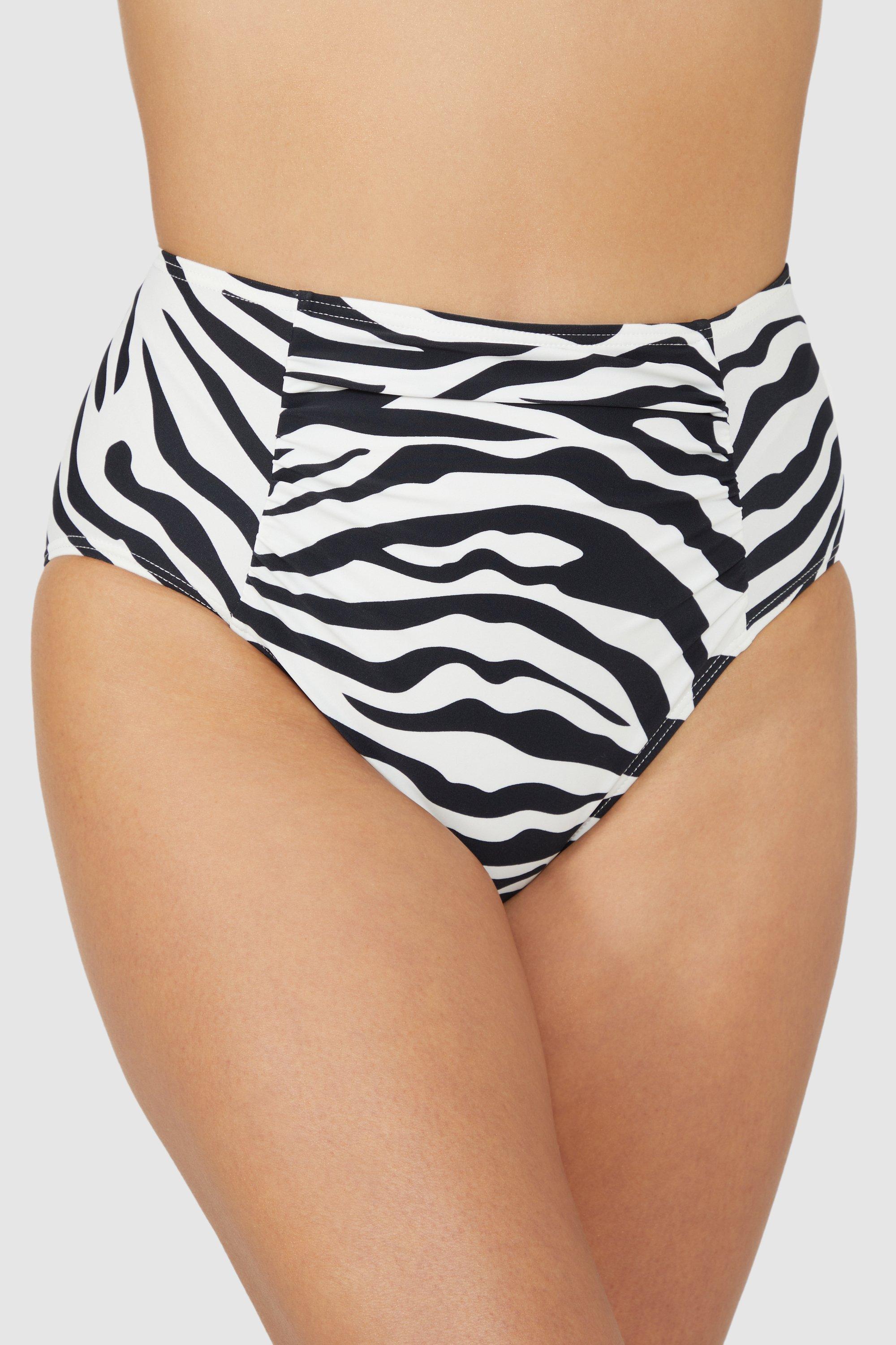 Gorgeous Zebra High Waist Bikini Bottom